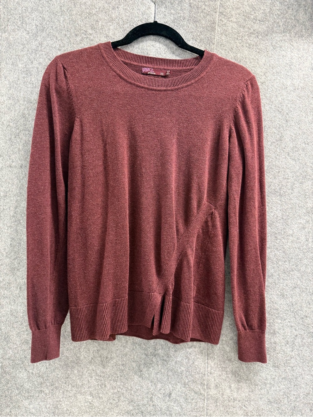 Prana Women's Crewneck Sweater in Mauve Rust